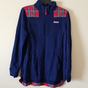 Vineyard Vines Plaid Hem pullover